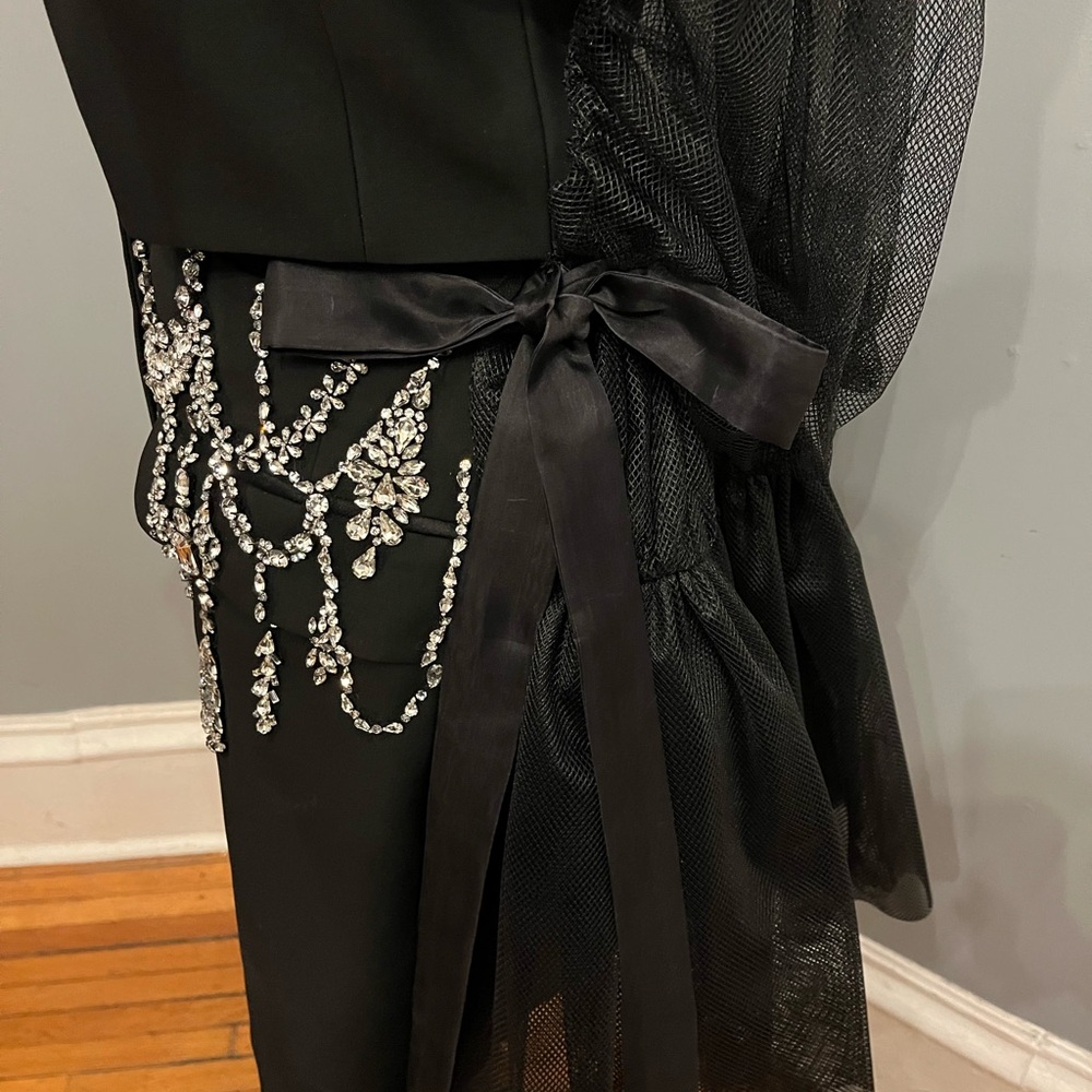 ASO Lady Gaga Alexander McQueen SS22 Embellished Hybrid Jacket/Dress, sz IT40 - Picture 12 of 16